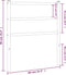 vidaXL - Hoofdbord - 75 - cm - metaal - wit