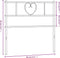vidaXL - Hoofdbord - 75 - cm - metaal - wit