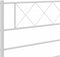 vidaXL - Hoofdbord - 75 - cm - metaal - wit
