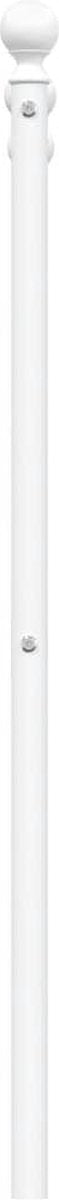vidaXL - Hoofdbord - 75 - cm - metaal - wit