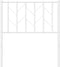 vidaXL - Hoofdbord - 75 - cm - metaal - wit