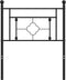 vidaXL - Hoofdbord - 75 - cm - metaal - zwart