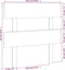 vidaXL - Hoofdbord - 78,5x3x81 - cm - massief - grenenhout - zwart
