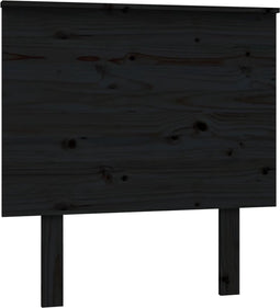 vidaXL - Hoofdbord - 79x6x82,5 - cm - massief - grenenhout - zwart