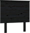 vidaXL - Hoofdbord - 79x6x82,5 - cm - massief - grenenhout - zwart