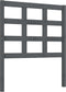 vidaXL - Hoofdbord - 80,5x4x100 - cm - massief - grenenhout - grijs