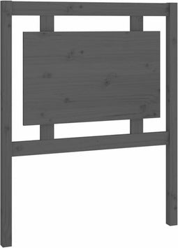 vidaXL - Hoofdbord - 80,5x4x100 - cm - massief - grenenhout - grijs