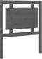vidaXL - Hoofdbord - 80,5x4x100 - cm - massief - grenenhout - grijs