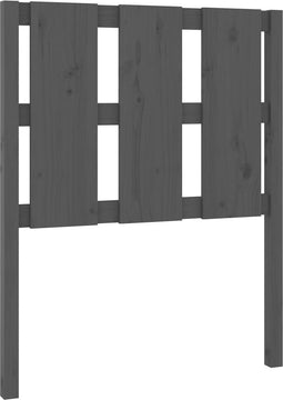 vidaXL - Hoofdbord - 80,5x4x100 - cm - massief - grenenhout - grijs
