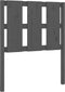 vidaXL - Hoofdbord - 80,5x4x100 - cm - massief - grenenhout - grijs