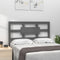 vidaXL - Hoofdbord - 80,5x4x100 - cm - massief - grenenhout - grijs