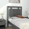 vidaXL - Hoofdbord - 80,5x4x100 - cm - massief - grenenhout - grijs