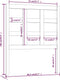 vidaXL - Hoofdbord - 80,5x4x100 - cm - massief - grenenhout - grijs