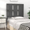 vidaXL - Hoofdbord - 80,5x4x100 - cm - massief - grenenhout - grijs