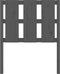 vidaXL - Hoofdbord - 80,5x4x100 - cm - massief - grenenhout - grijs