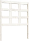 vidaXL - Hoofdbord - 80,5x4x100 - cm - massief - grenenhout - wit