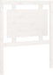 vidaXL - Hoofdbord - 80,5x4x100 - cm - massief - grenenhout - wit