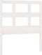 vidaXL - Hoofdbord - 80,5x4x100 - cm - massief - grenenhout - wit