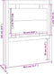 vidaXL - Hoofdbord - 80,5x4x100 - cm - massief - grenenhout - wit