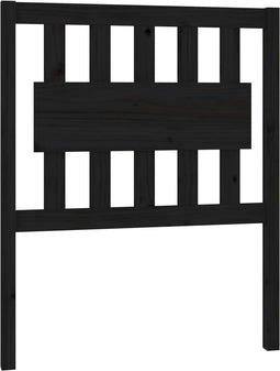vidaXL - Hoofdbord - 80,5x4x100 - cm - massief - grenenhout - zwart