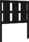 vidaXL - Hoofdbord - 80,5x4x100 - cm - massief - grenenhout - zwart