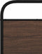 vidaXL - Hoofdbord - 80 - cm - bewerkt - hout - en - staal - bruin - eikenkleurig