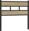 vidaXL - Hoofdbord - 80 - cm - ijzer - en - bewerkt - hout - sonoma - eikenkleurig