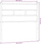 vidaXL - Hoofdbord - 80 - cm - ijzer - en - bewerkt - hout - sonoma - eikenkleurig