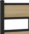 vidaXL - Hoofdbord - 80 - cm - ijzer - en - bewerkt - hout - sonoma - eikenkleurig