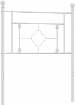 vidaXL - Hoofdbord - 80 - cm - metaal - wit
