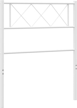 vidaXL - Hoofdbord - 80 - cm - metaal - wit