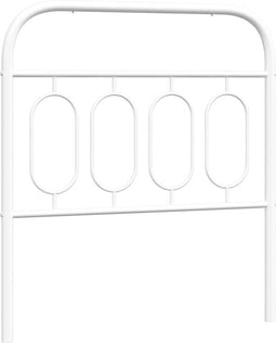 vidaXL - Hoofdbord - 80 - cm - metaal - wit
