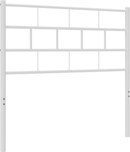 vidaXL - Hoofdbord - 80 - cm - metaal - wit