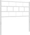 vidaXL - Hoofdbord - 80 - cm - metaal - wit