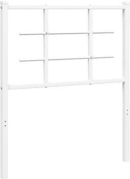 vidaXL - Hoofdbord - 80 - cm - metaal - wit