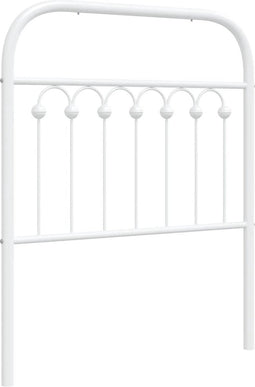 vidaXL - Hoofdbord - 80 - cm - metaal - wit