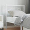 vidaXL - Hoofdbord - 80 - cm - metaal - wit