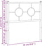 vidaXL - Hoofdbord - 80 - cm - metaal - wit