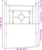 vidaXL - Hoofdbord - 80 - cm - metaal - wit