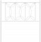 vidaXL - Hoofdbord - 80 - cm - metaal - wit