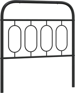 vidaXL - Hoofdbord - 80 - cm - metaal - zwart