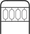 vidaXL - Hoofdbord - 80 - cm - metaal - zwart
