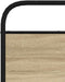 vidaXL - Hoofdbord - 80 - cm - staal - en - bewerkt - hout - sonoma - eikenkleurig