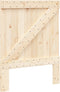 vidaXL - Hoofdbord - 80x104 - cm - massief - grenenhout