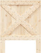 vidaXL - Hoofdbord - 80x104 - cm - massief - grenenhout