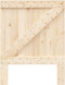 vidaXL - Hoofdbord - 80x104 - cm - massief - grenenhout