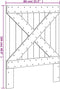 vidaXL - Hoofdbord - 80x104 - cm - massief - grenenhout