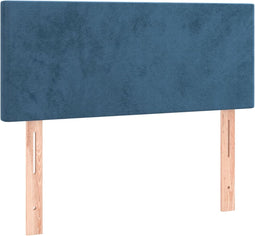 vidaXL - Hoofdbord - 80x5x78/88 - cm - fluweel - donkerblauw