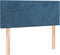 vidaXL - Hoofdbord - 80x5x78/88 - cm - fluweel - donkerblauw
