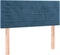 vidaXL - Hoofdbord - 80x5x78/88 - cm - fluweel - donkerblauw